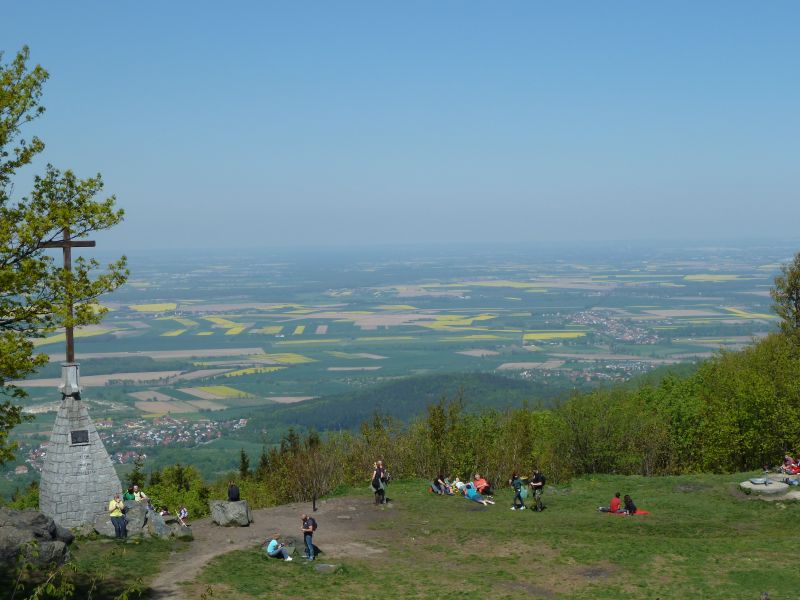 Widok ze szczytu Ślęży